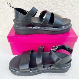 Catherine Malandrino Black Lainey Sandals- W7 - NIB